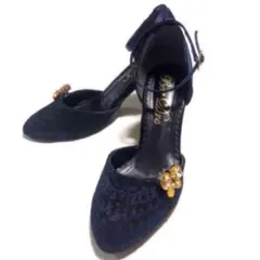 極美品　レディース　フォーマルパンプス　結婚式　卒業式　成人式　2次会　Mサイズ