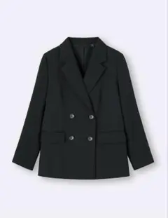 GU ダブルブレストジャケットZ ブラック