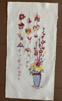 ホビーラホビーレ　クロスステッチフレーム＜桃の節句＞　完成品