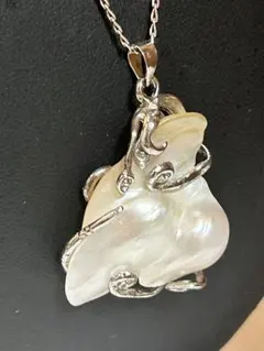 シルバー925 パールデザインネックレス