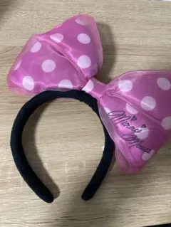 東京ディズニーリゾート 水玉リボンカチューシャ　ミニーマウス