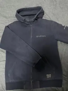 AVIREX フルジップパーカー L ダークブルー