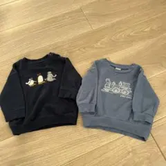 80サイズのトレーナー2点セット