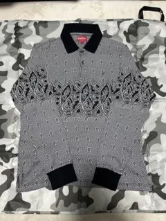 Supreme Paisley L/S Polo Black S - メルカリ