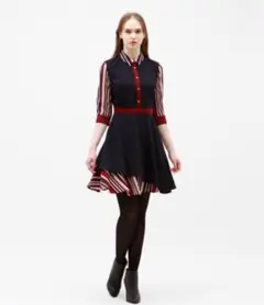 アシンメトリー　シャツワンピース　ラブレス　LOVELESS ストライプのサムネイル