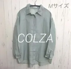 COLZA✴︎ストライプ 長袖シャツ ✴︎シアーシャツ✴︎Mサイズ