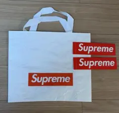 Supreme シュプリーム ショッパー エコバッグ 小 + ステッカー 2枚