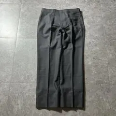 90s VINTAGE 2タックワイドスラックス ストライプ L 古着 ワキタ