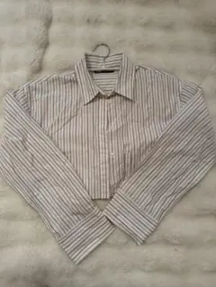 ZARA ストライプ柄長袖シャツ Sサイズ