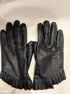 SLY レザー フリル付き 黒手袋のサムネイル