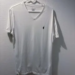 POLO Ralph Lauren ホワイト Vネック Tシャツ Mサイズ