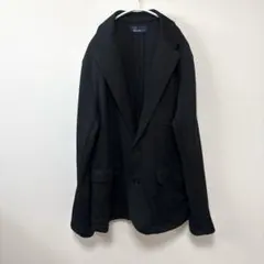 ▪️FRED PERRY テーラードジャケット　胸ポケット　ワンポイント　黒　XLのサムネイル