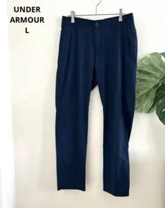【アンダーアーマー】ゴルフパンツ　薄手　ネイビー　W約80cm L