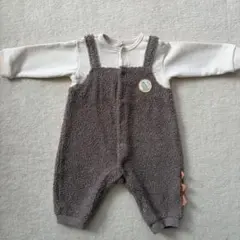 恐竜刺繍付きオーバーオール、カバーオール