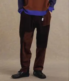 【GRAMICCI】瘋狂八紋燈芯絨寬版錐形褲