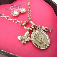 ◆新品 ジューシークチュール コインチャームネックレス＆ピアス ◆