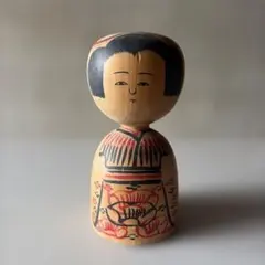 伝統こけし 木地山こけし 小椋久太郎 レア型 絵板 珍品 秋田の民芸品