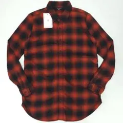 Johnbull オンブレチェック ネルシャツ M アメカジ 日本製 レッド 黒