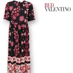 美品 RED VALENTINO ラッフルジャージードレス タグ付き XS 黒 - メルカリ