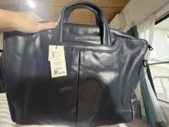 ノーティアム トートバッグ ネイビー 牛革 A4可 大容量