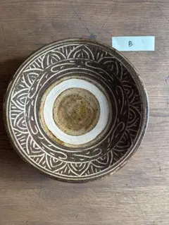 【B】やちむん作家もの　中皿22cm　1枚