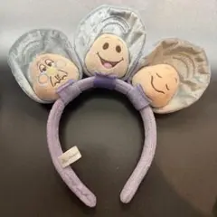 香港ディズニーランド カスタムカチューシャ ヤングオイスター 4点セット 紫