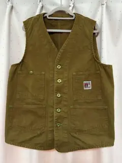 未使用 TCB jeans Foremen Vest ブラウンダック 40 TCB jeans] Foremen Vest, Brown Duck / エンジニアベスト