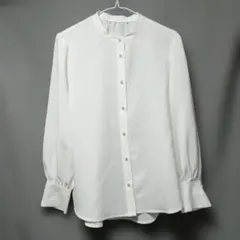 ★URBAN RESEARCH ★パールボタン長袖ブラウス ホワイト★展示見本品のサムネイル