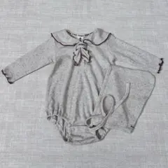 &mignonロンパース ボンネットセット70cm