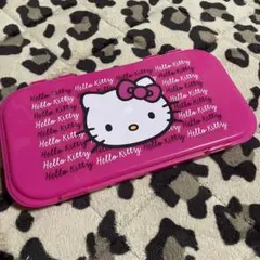 【希少】ハローキティ 薄型 小物入れ 収納ケース 2013年製 ピンク 平成