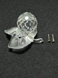 レア スワロフスキー 北米限定バージョン シルバーひげのアザラシ 親子