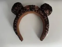 くまのティムスパンコールブラウンカチューシャ　ユニバ　ミニオン