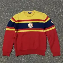 11747391 90s DESCENTE Austria マルチボーダーニット