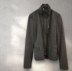 KYOKOTAKASEキョウコタカセ スタンドカラージャケット 羊毛　カシミヤ