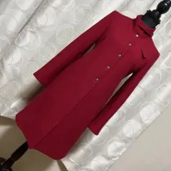 イタリア製　スタンドカラー コート　レトロ　古着