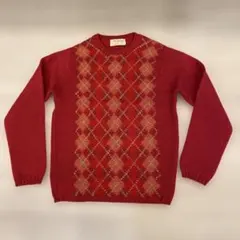 スコットランド製 Mc George マックジョージ アーガイル柄ニットセーター