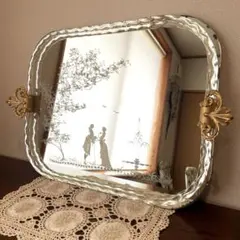 フランスアンティーク セルロイド 三面鏡 ミラー - メルカリ