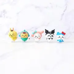 ちいかわ×サンリオキャラクターズ なりきりフィギュア 5個セット(コンプリート)
