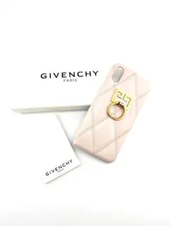 GIVENCHY ペールピンク iPhoneXケース リング付き キルトレザーのサムネイル