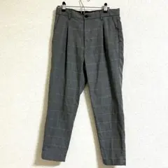 RAGEBLUE レイジブルー チェック柄 スラックス パンツ グレー Sサイズ