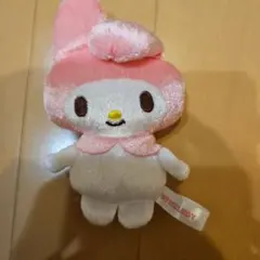 新品マイメロディ ジッパー付きぬいぐるみキーホルダー　サンリオ
