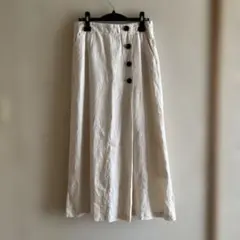 IENA SLOBE！アイボリー ボタン付き ロングスカート