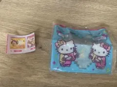 【匿名発送】ハローキティ×マツケンサンバ クリアラメポーチ　ガチャ　カプセルトイ