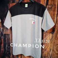 Champion チャンピオン Tシャツ 厚手 XL 古着 美品 限定 黒グレー