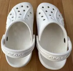 CROCS ホワイト サンダル 17.5cm