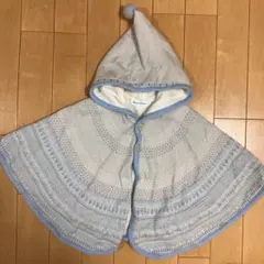 familiar ファミリア ベビー ポンチョ 60~90 ウール 日本製 クマ