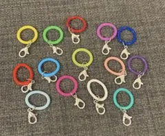 アンブレラマーカー用 カラーシリコンリング カン付き ランダム10個１セット