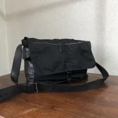 90s PRADA leather nylon shoulder bag