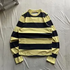 abercrombie&fitch /太ボーダー ロンT カットソー M