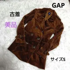 【美品】Gap コーデュロイ ダブルブレストコート ベルト付き　Sサイズ
